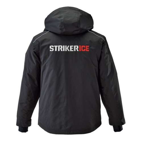 Striker Ice Men's Hardwater Jacket Gray-Red; 2XL