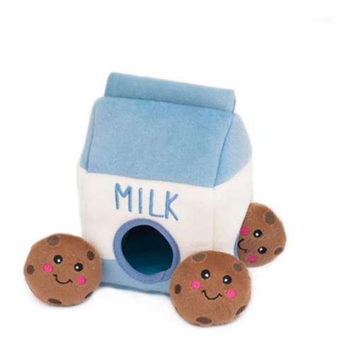 Zippy Paws Burrow Milk and Cookies Dog Toy