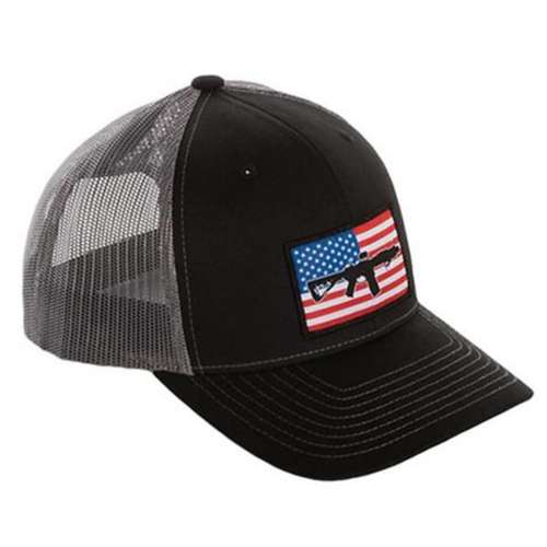 Men's Black Rifle Coffee Company AR Yellow Patch Trucker Snapback Hat