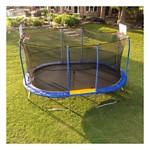Jumpking 10ft x 15ft Oval Trampoline with Dual Basketball Hoops - Thumbnail 1 of 11