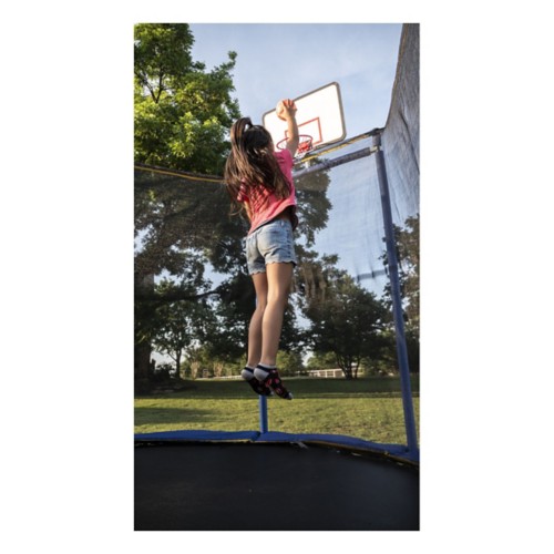 Jumpking 10ft x 15ft Oval Trampoline with Dual Basketball Hoops - Primary Image
