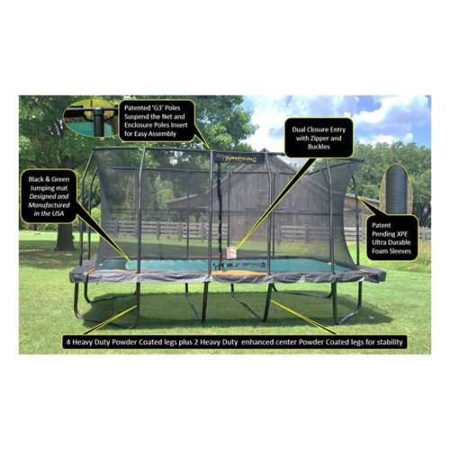 JumpKing Pro-Series 10ft x 18ft Rectangular Trampoline