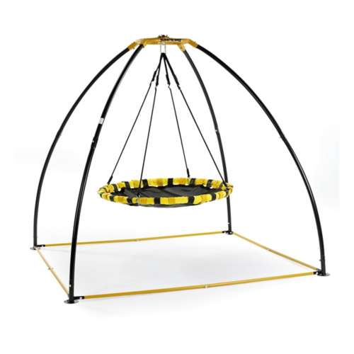 Jumpking Backyard UFO 360 and Front to Back Motion Swing Frame with Round Foam Covered Seat