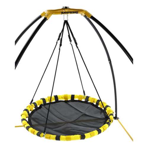 Jumpking Backyard UFO 360 and Front to Back Motion Swing Frame with Round Foam Covered Seat