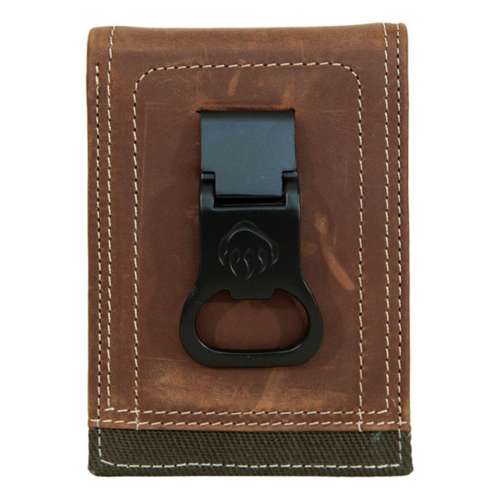 Wolverine Canvas Leather Front Pocket Wallet