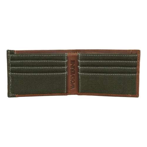 Wolverine Canvas Leather Front Pocket Wallet