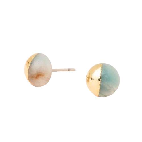 Scout Curated Wears Amazonite Dipped Stone Stud