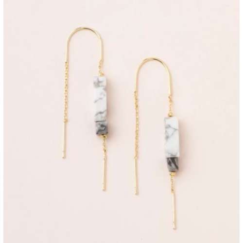 Scout Curated Wears Rectangle Stone Earrings