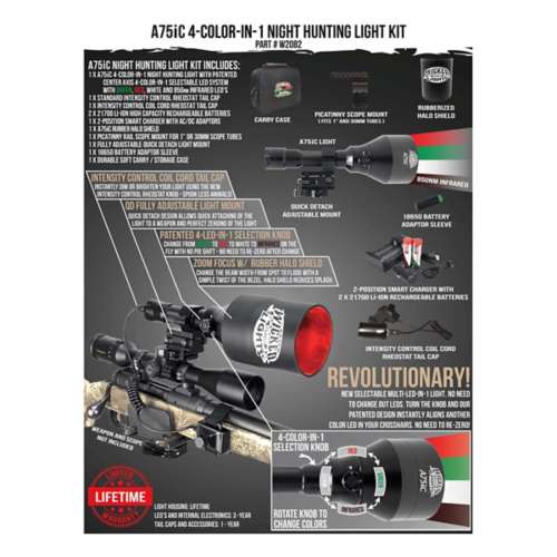 Wicked Lights A75IC Ambush Night Hunting Light Kit