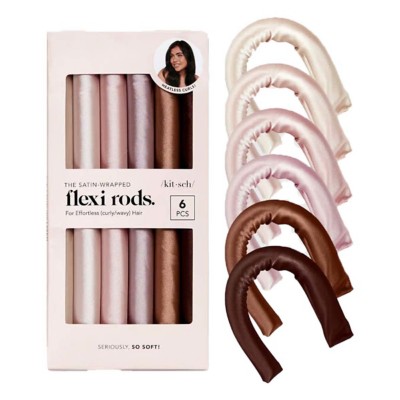 Kitsch Satin Wrapped 6 Pack Flexi Rods