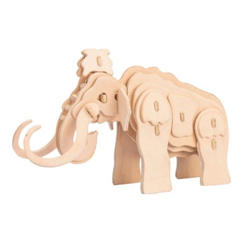 Hands craft 3d classic wooden puzzle mammoth