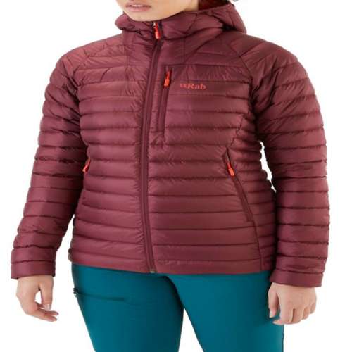 Women's Rab Microlight Alpine Windproof Hooded Short Down Puffer Jacket