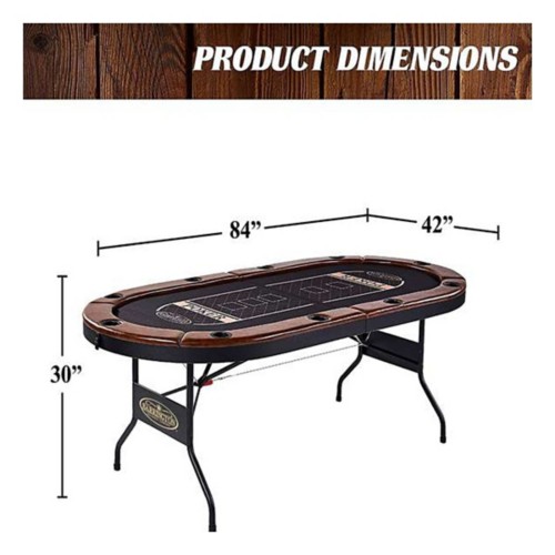 Barrington Charleston 10-Player Premium Poker Table