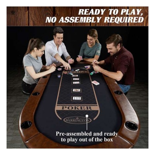 Barrington Charleston 10-Player Premium Poker Table