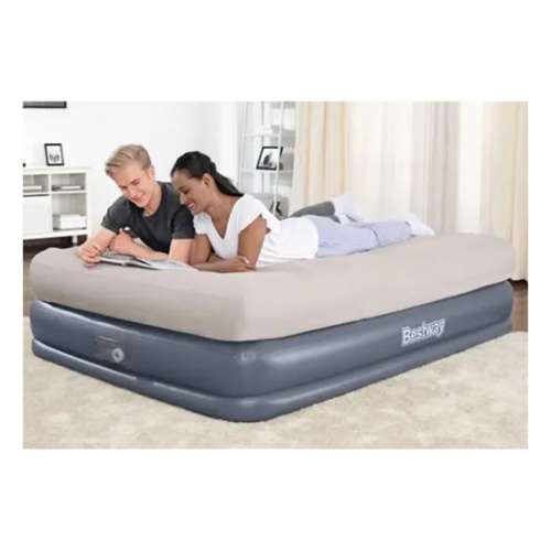 Bestway Tritech QuadComfort Air Mattress Queen 20 With Built-In AC Pump And Antimicrobial Coating