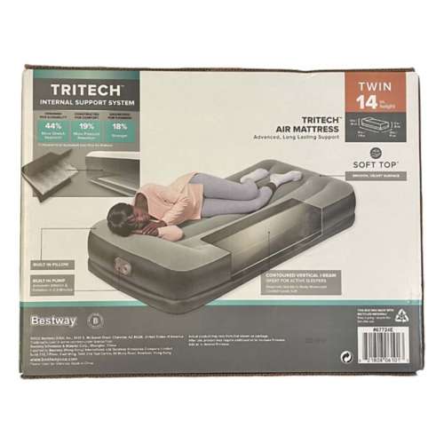 Bestway Tritech 14" Twin Air Mattress with Built-In Pump