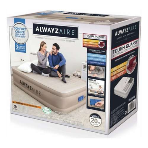 AlwayzAire TriTech 20" Queen Air Mattress with Built-in Pump