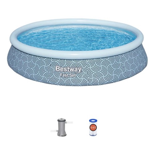 Bestway Fast Set 13' x 33" Round Inflatable Pool Set