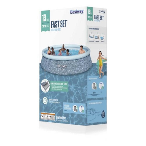 Bestway Fast Set 13' x 33" Round Inflatable Pool Set