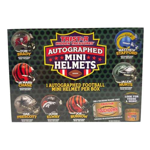 2022 Tristar Hidden Treasures Autographed Football Mini Helmet