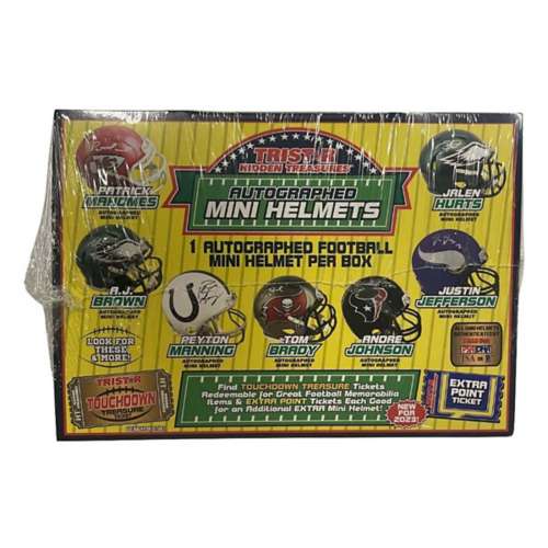 2023 Tristar Hidden Treasures Autographed Football Mini Helmets Hobby Box