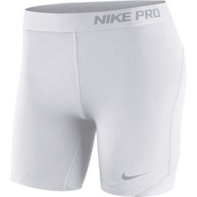 white nike pros