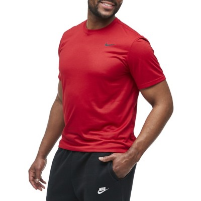 nike t shirts mens red and black