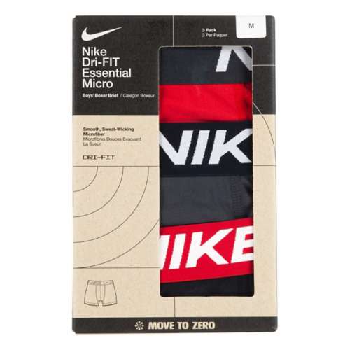 Boys' Nike Essential 3 Pack Boxer Briefs
