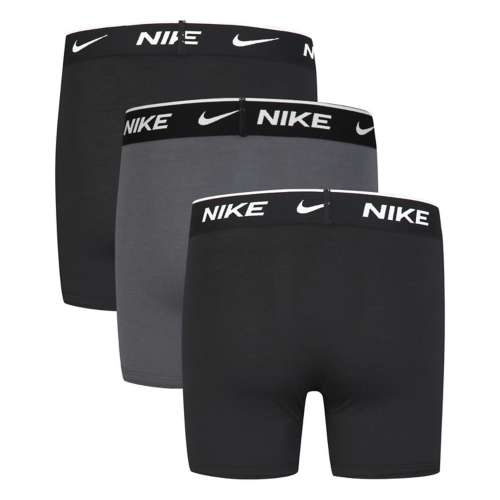 Boys' Nike Everyday Cotton Solid 3 Pack Boxer Briefs