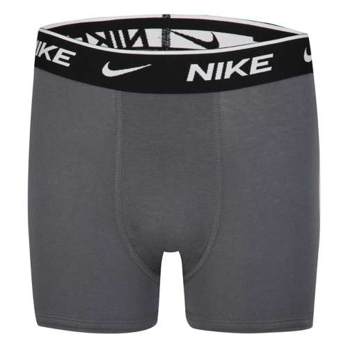 Boys' Nike Everyday Cotton Solid 3 Pack Boxer Briefs