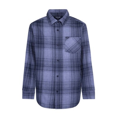 Boys' Hurley Santa Cruz Flannel Long Sleeve Button Up Shirt