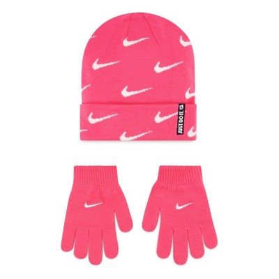 Kids' Nike Swoosh Repeat Beanie and Glove Set