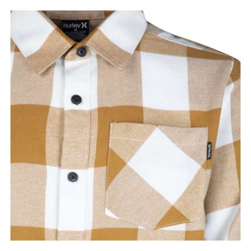 Boys' Hurley Santa Cruz Flannel Long Sleeve Button Up Shirt