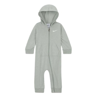 Baby Nike Essentials French Terry Full Zip Hooded Long Sleeve Romper