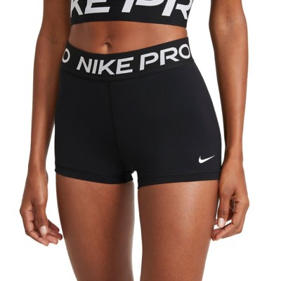 nike pro black womens shorts