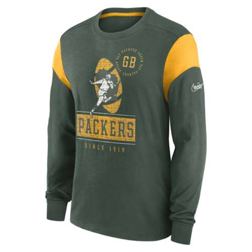 Nike Green Bay Packers Helmet Long Sleeve T-Shirt