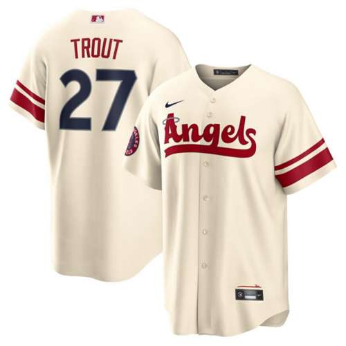 Nike Men's Los Angeles Angels Mike Trout #27 Navy T-Shirt