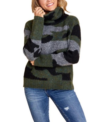 camo sweater womens