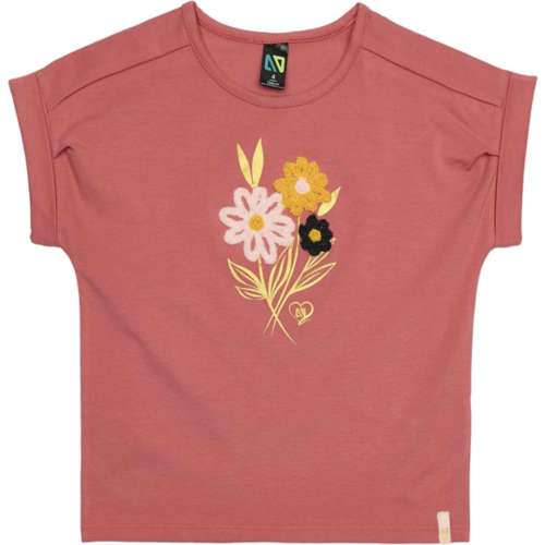 Baby Girls' Nano Embroidered Floral Scoop Neck T-Shirt