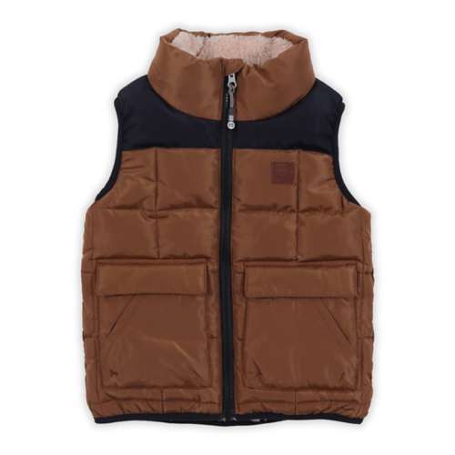 Toddler Boys' Nano Quilted Sherpa Lined Vest