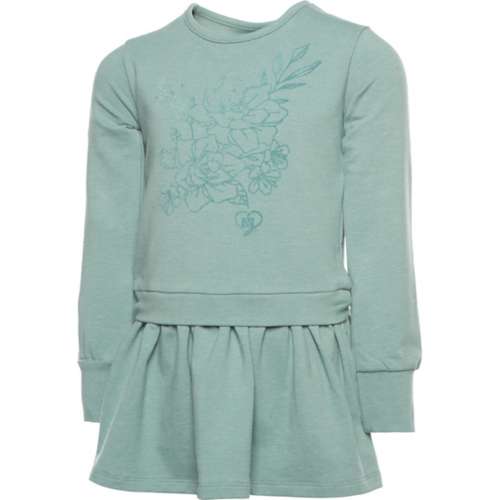 Baby Girls' Nano Floral Ruffle Long Sleeve glossy-effect shirt