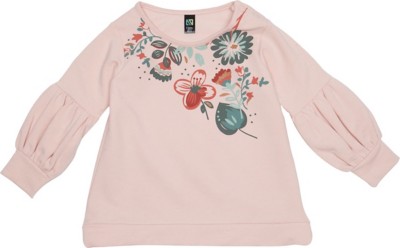 Baby Girls' Nano French Terry Flower Long Sleeve Shirt