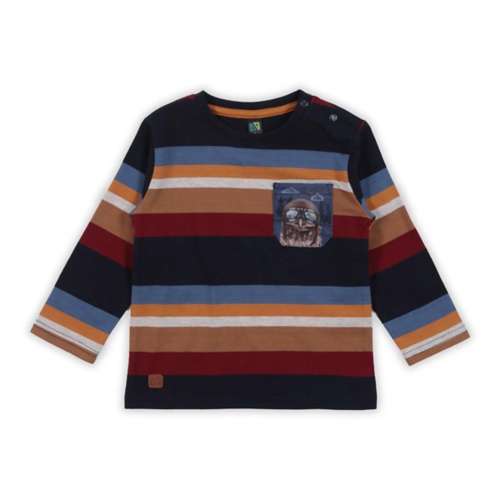 Infant Blue Creighton Bluejays Stripes On Sleeve T-Shirt