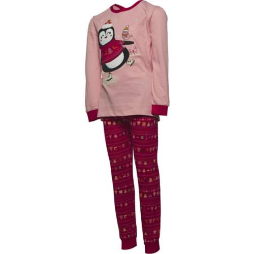 Toddler Girls' Nano Penguin Holiday Pajama Set