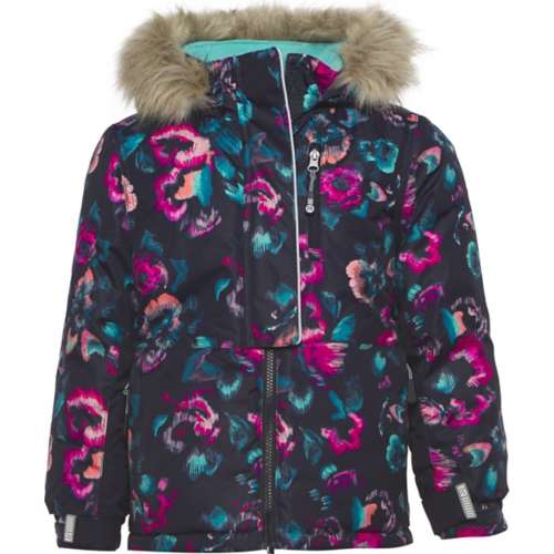 Girls' Noruk Jade Print Hooded Shell Jacket Hooded Shell Jacket