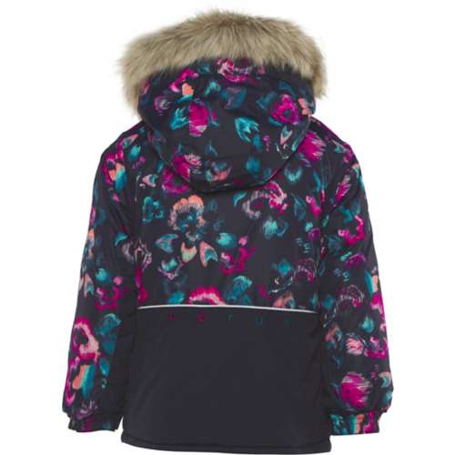 Girls' Noruk Jade Print Hooded Shell Jacket Hooded Shell Jacket