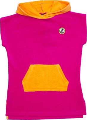 Toddler Girls' Nano Beach Poncho hoodie embroidered Swim Cover Up