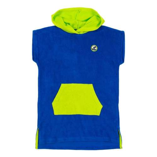Kids' Nano Beach Poncho hoodie embroidered Swim Cover Up