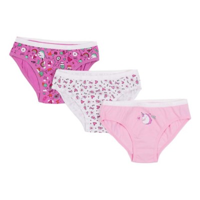 ショーツ ^ ^ Women's Carousel 3PK Bikini QP3380ORXS Girls' Nano Noruk Unicorn Hearts 3 Pack Bikini Underwear