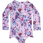 Baby Girls' Nano Noruk UV Bloom Rashguard One Piece Swimsuit - Thumbnail 2 of 2
